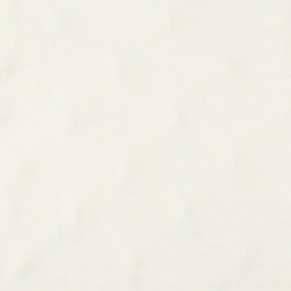 Womens UK Size S Bm Collection Ivory Basic T-Shirt