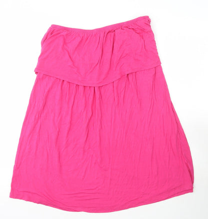 Womens UK Size 16 BEYOU Pink Basic T-Shirt