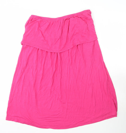 Womens UK Size 16 BEYOU Pink Basic T-Shirt