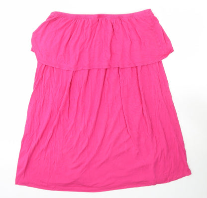 Womens UK Size 16 BEYOU Pink Basic T-Shirt