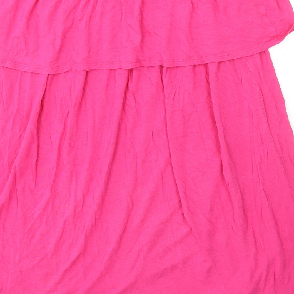Womens UK Size 16 BEYOU Pink Basic T-Shirt
