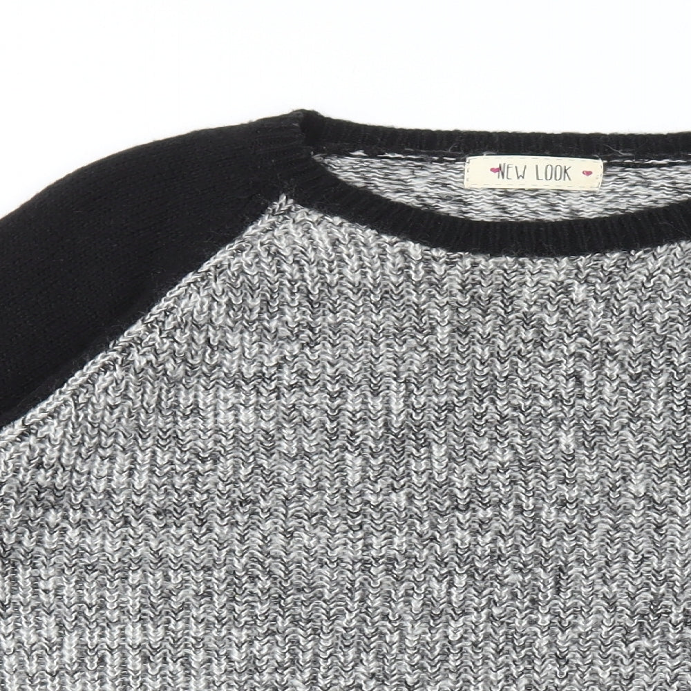 Womens UK Size 14 New Look Grey Pullover Jumper