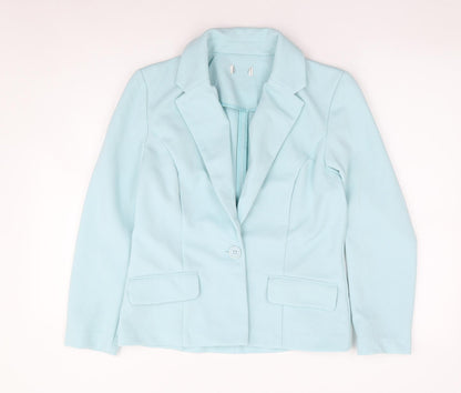 Womens UK Size 10 Preworn Regular Green Suit Jacket