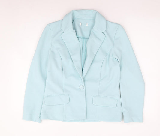 Womens UK Size 10 Preworn Regular Green Suit Jacket