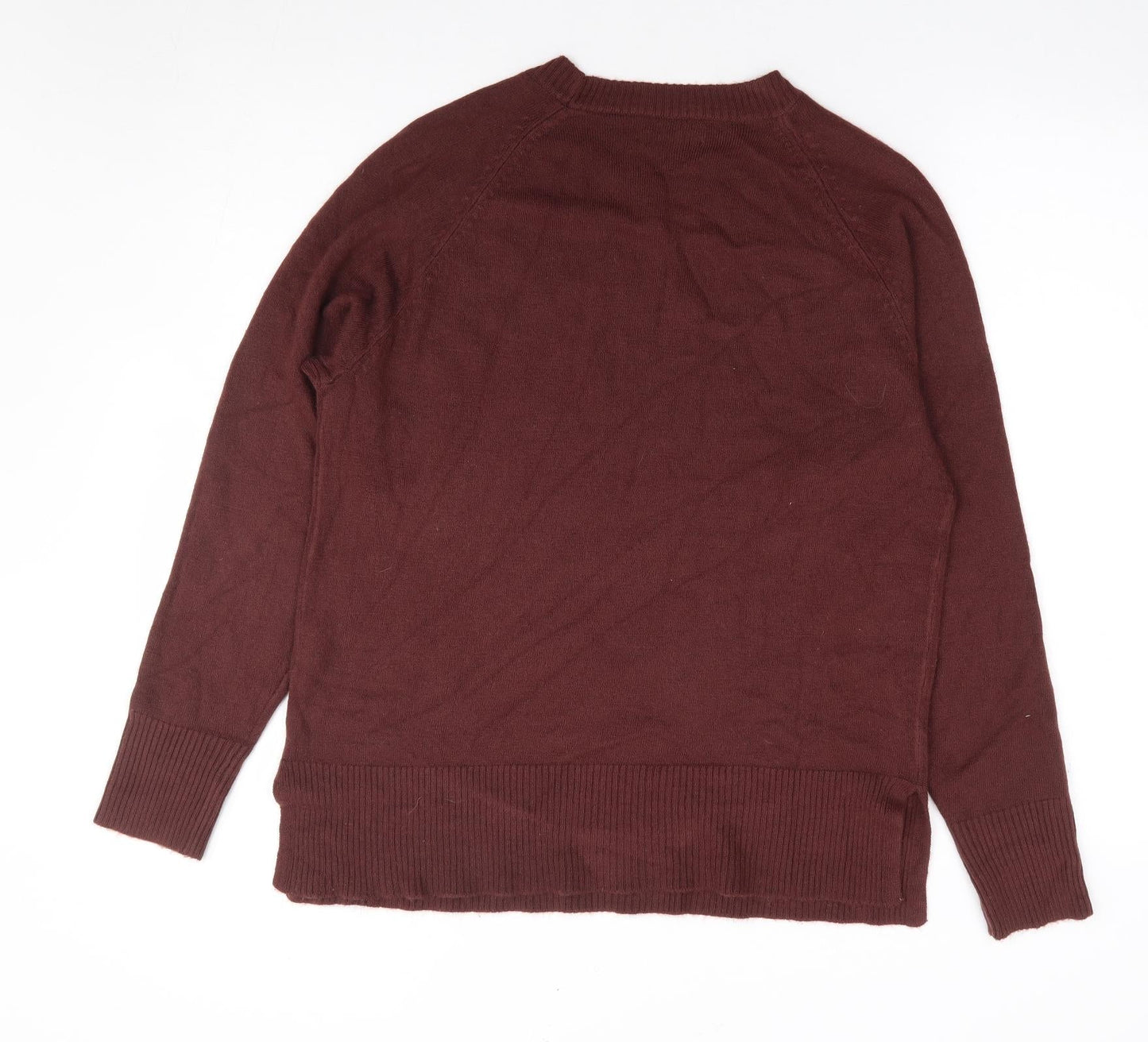 Womens UK Size 12 Papaya Brown Pullover Jumper