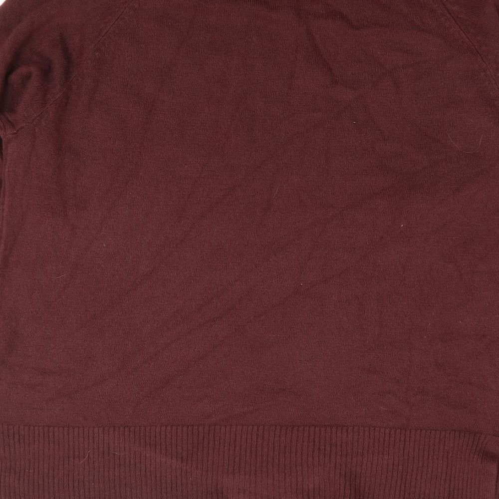 Womens UK Size 12 Papaya Brown Pullover Jumper