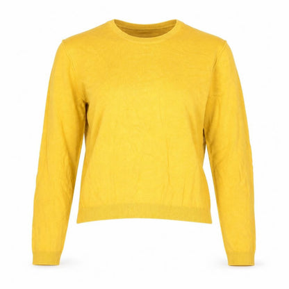 Womens UK Size M Pull & Bear Yellow Pullover Jumper