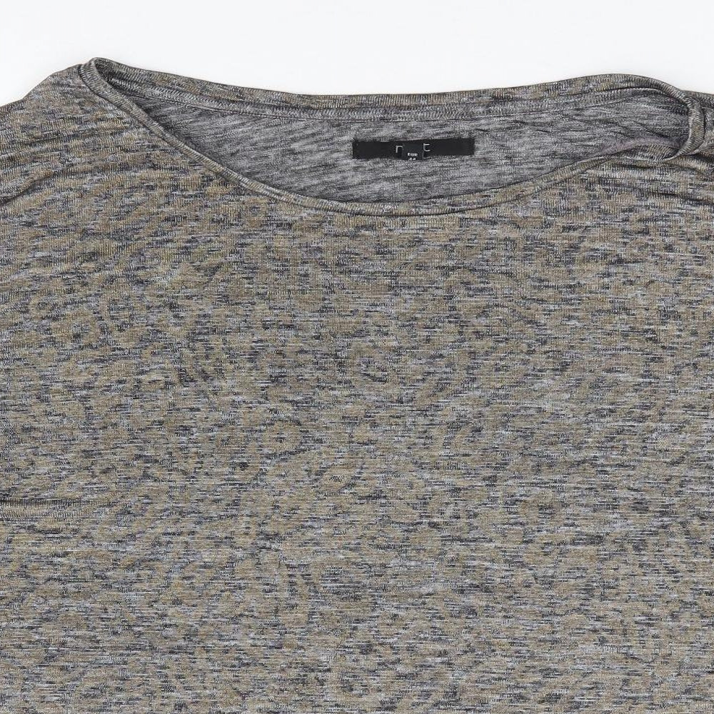 Womens UK Size 16 NEXT Grey Jersey Blouse