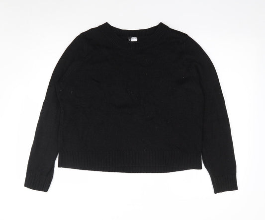 Womens UK Size M H&M Black Pullover Jumper