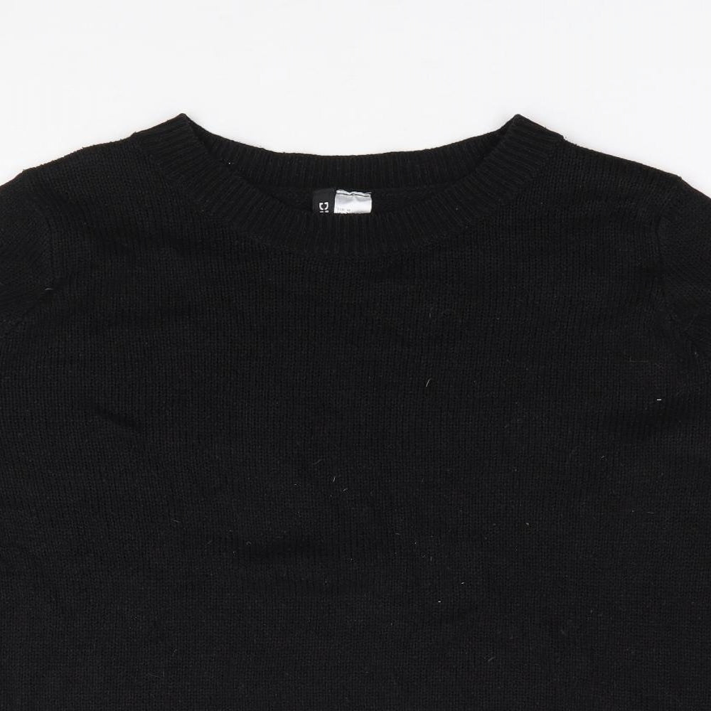 Womens UK Size M H&M Black Pullover Jumper