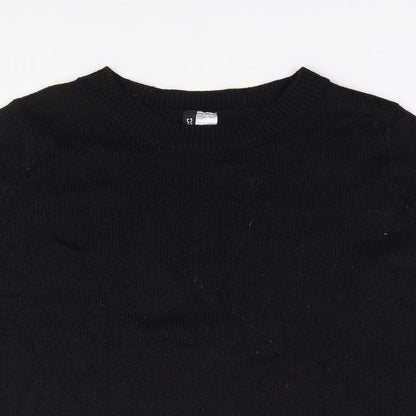 Womens UK Size M H&M Black Pullover Jumper