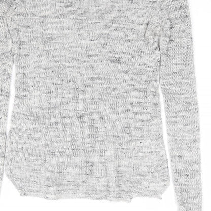 Womens UK Size S Pull & Bear Grey Pullover Jumper