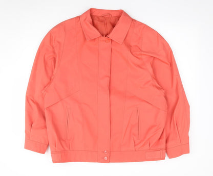 Danniemac Womens Orange Jacket Size L Zip