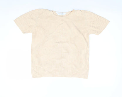 Womens UK Size S Marks and Spencer Beige Pullover Jumper