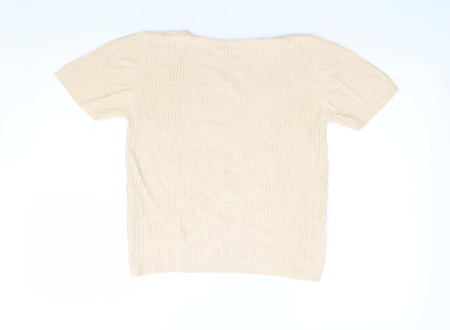 Womens UK Size S Marks and Spencer Beige Pullover Jumper