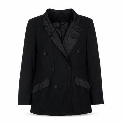 Classics Woman Womens Black Polyester Jacket Suit Jacket Size 12