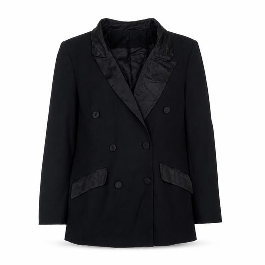 Classics Woman Womens Black Polyester Jacket Suit Jacket Size 12
