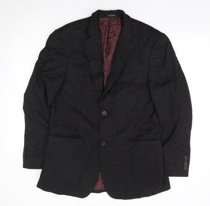Mens UK Size 38 Tom English Regular Black Suit Jacket
