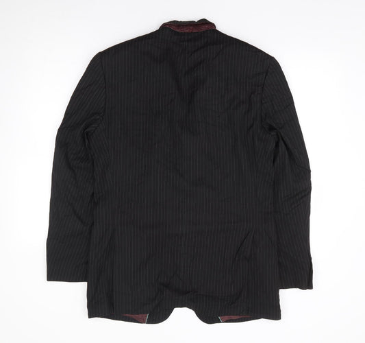 Mens UK Size 38 Tom English Regular Black Suit Jacket