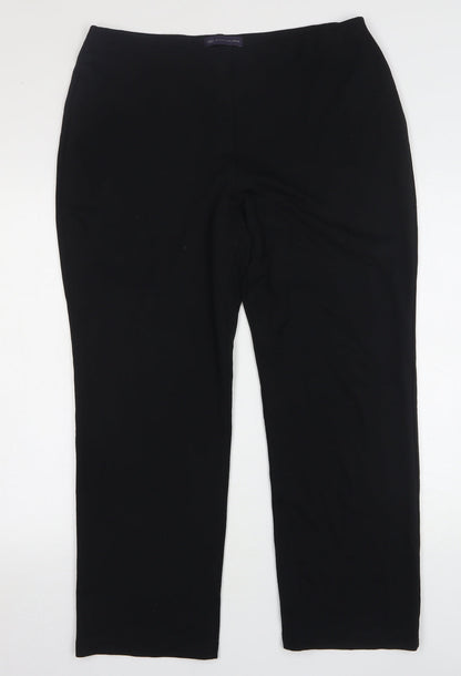 Womens UK Size 16 Marks and Spencer Regular Fit  Black Trousers