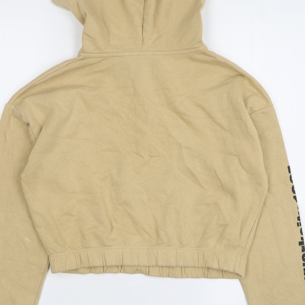 New Look Girls Beige Cotton Pullover Hoodie Size 12-13 Years