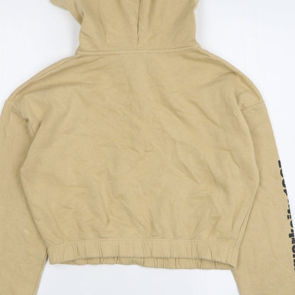 New Look Girls Beige Cotton Pullover Hoodie Size 12-13 Years