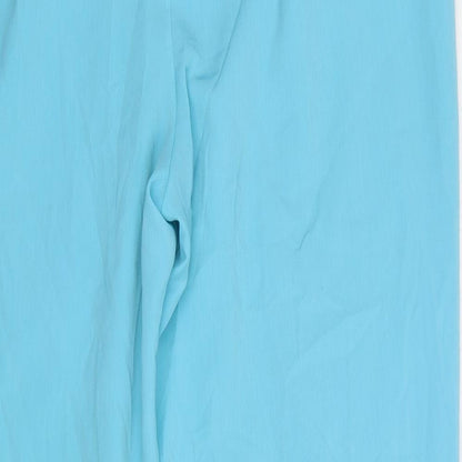 ELVI Womens Blue Polyester Trousers Size 20 L30 in Regular