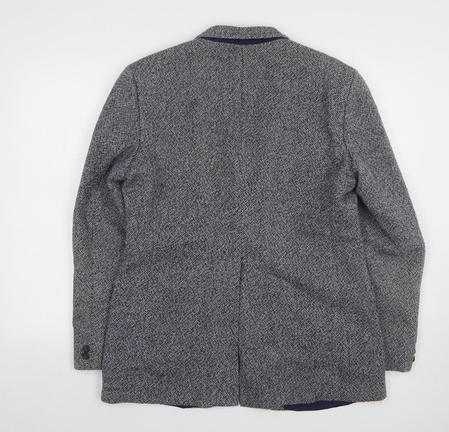 Oscar Mens Blue Wool Jacket Suit Jacket Size 40