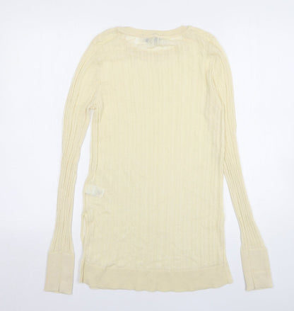 Womens UK Size 10 NEXT Beige Pullover Jumper