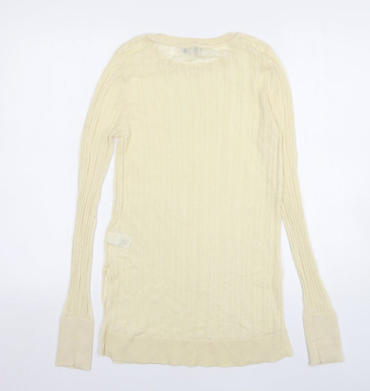 Womens UK Size 10 NEXT Beige Pullover Jumper