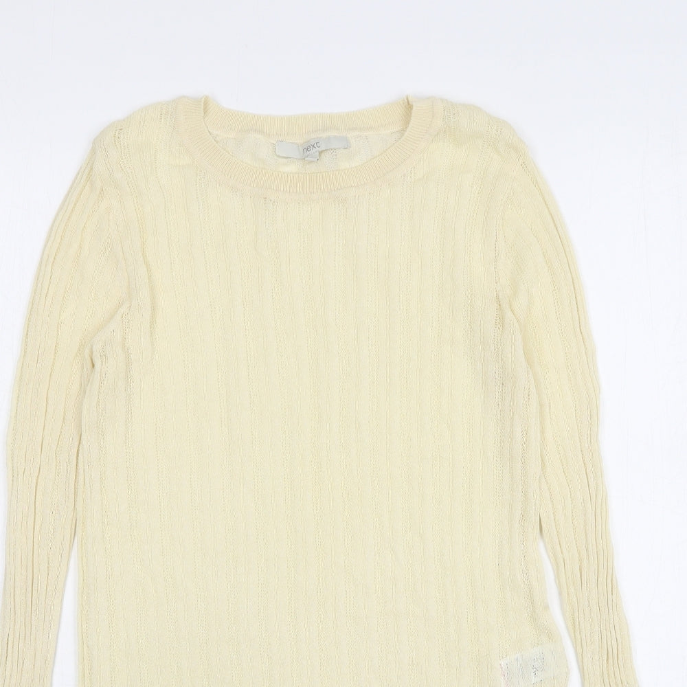 Womens UK Size 10 NEXT Beige Pullover Jumper