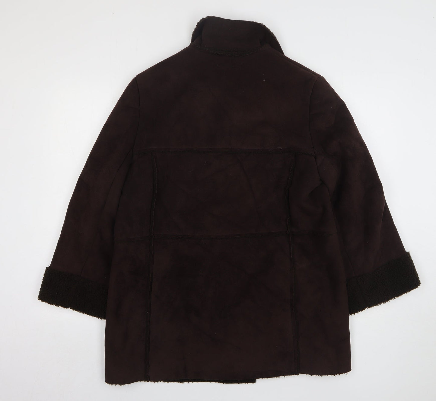 Minuet Womens Brown Overcoat Coat Size 12