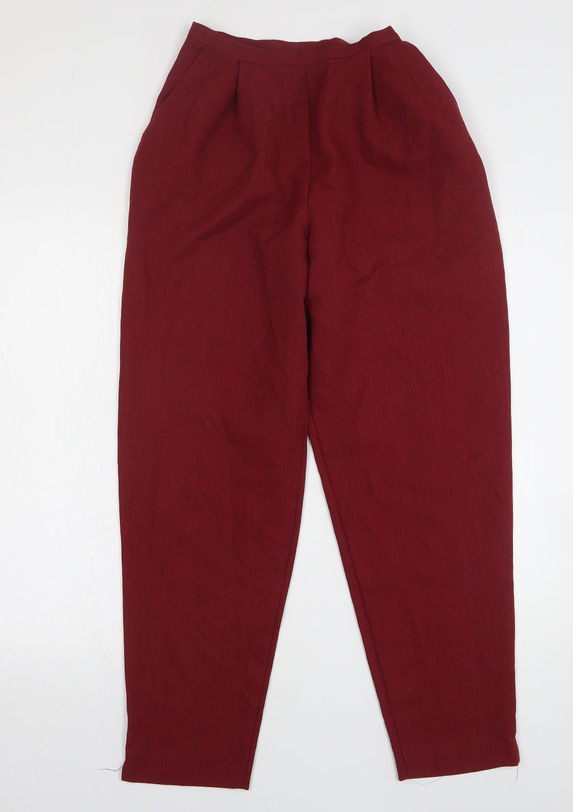 Womens UK Size 12 Marks and Spencer Regular Fit  Red Trousers