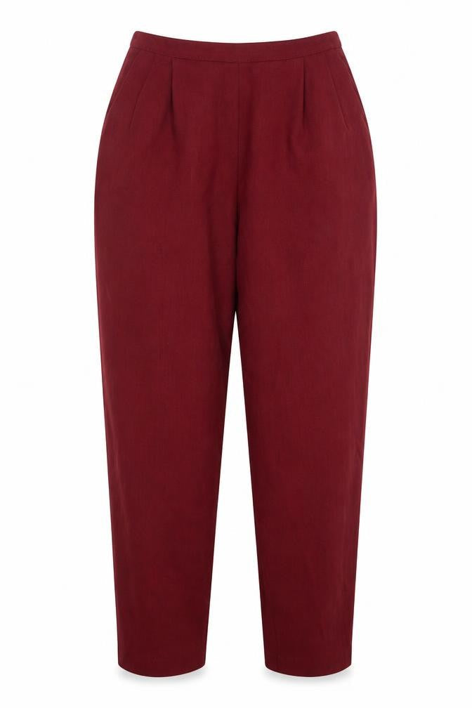 Womens UK Size 12 Marks and Spencer Regular Fit  Red Trousers