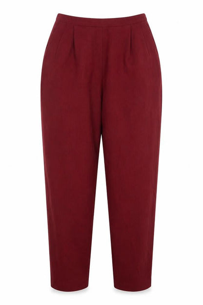 Womens UK Size 12 Marks and Spencer Regular Fit  Red Trousers
