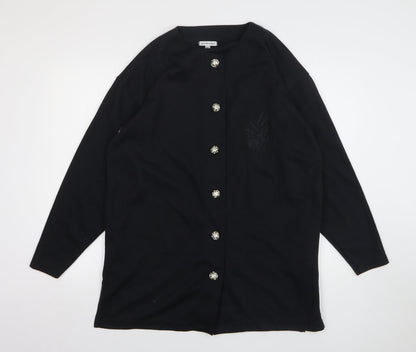 Womens UK Size M South Lodge Black Cardigan Jumper