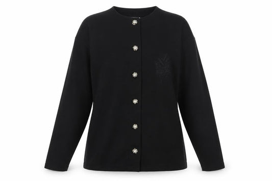 Womens UK Size M South Lodge Black Cardigan Jumper