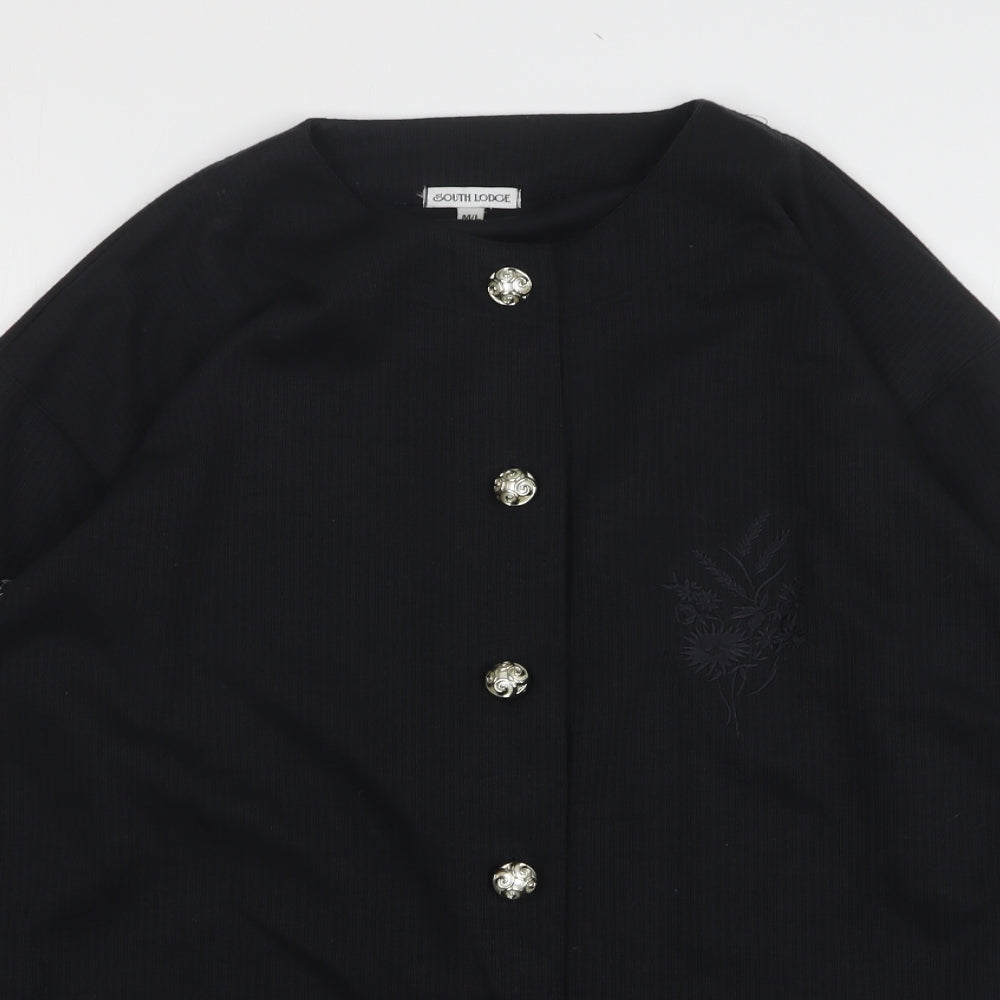 Womens UK Size M South Lodge Black Cardigan Jumper