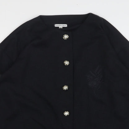 Womens UK Size M South Lodge Black Cardigan Jumper