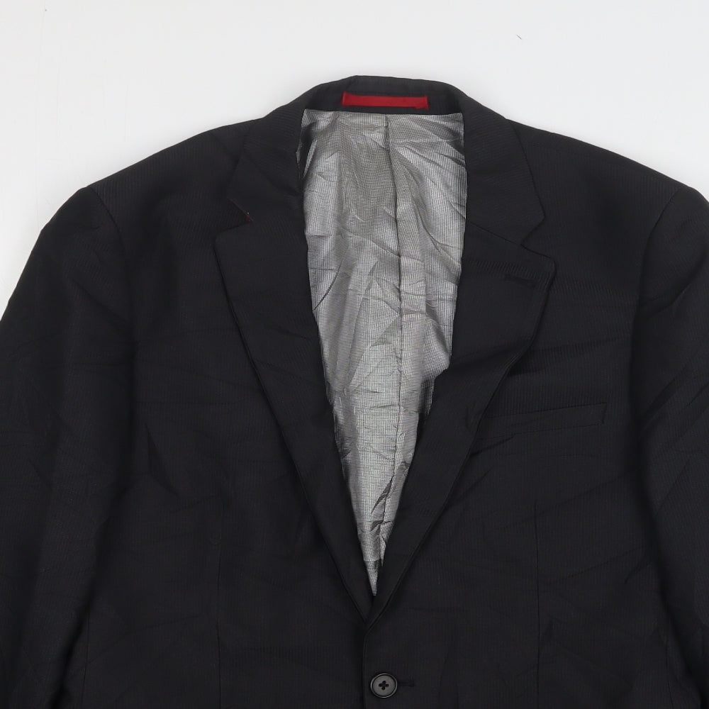 Mens UK Size 38 Ventuno 21 Regular Black Suit Jacket
