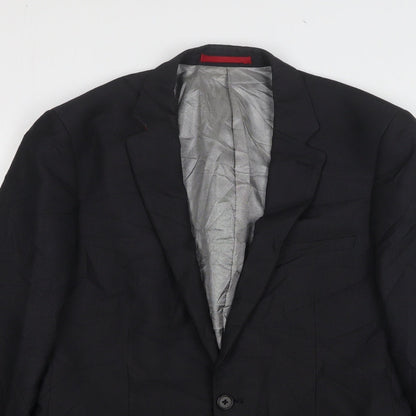 Mens UK Size 38 Ventuno 21 Regular Black Suit Jacket