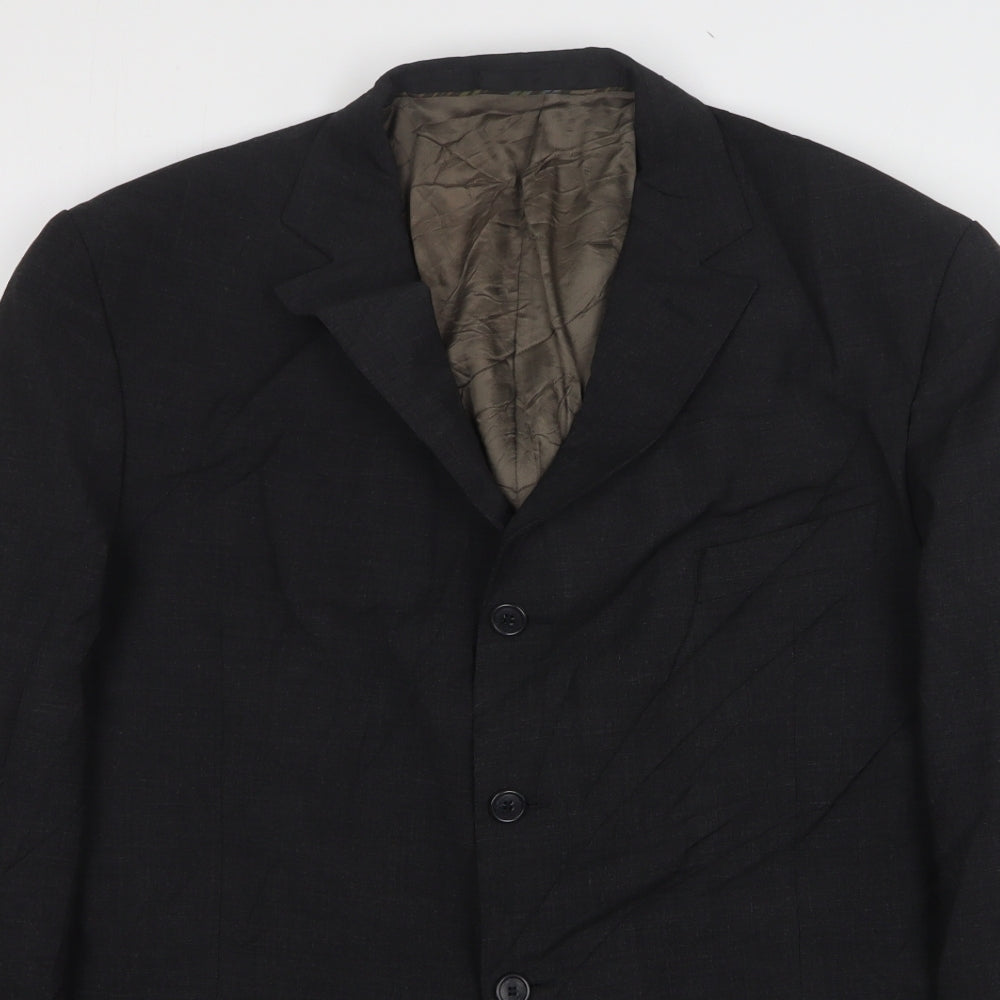 Mens UK Size 40 Impressions Regular Grey Suit Jacket