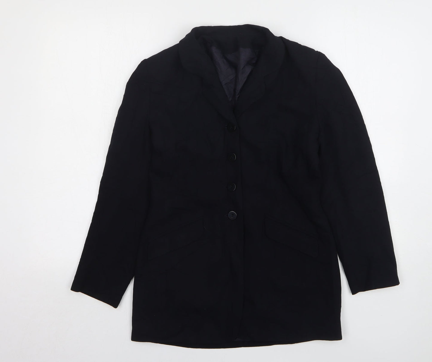 Principles Womens Blue Polyester Jacket Suit Jacket Size 10