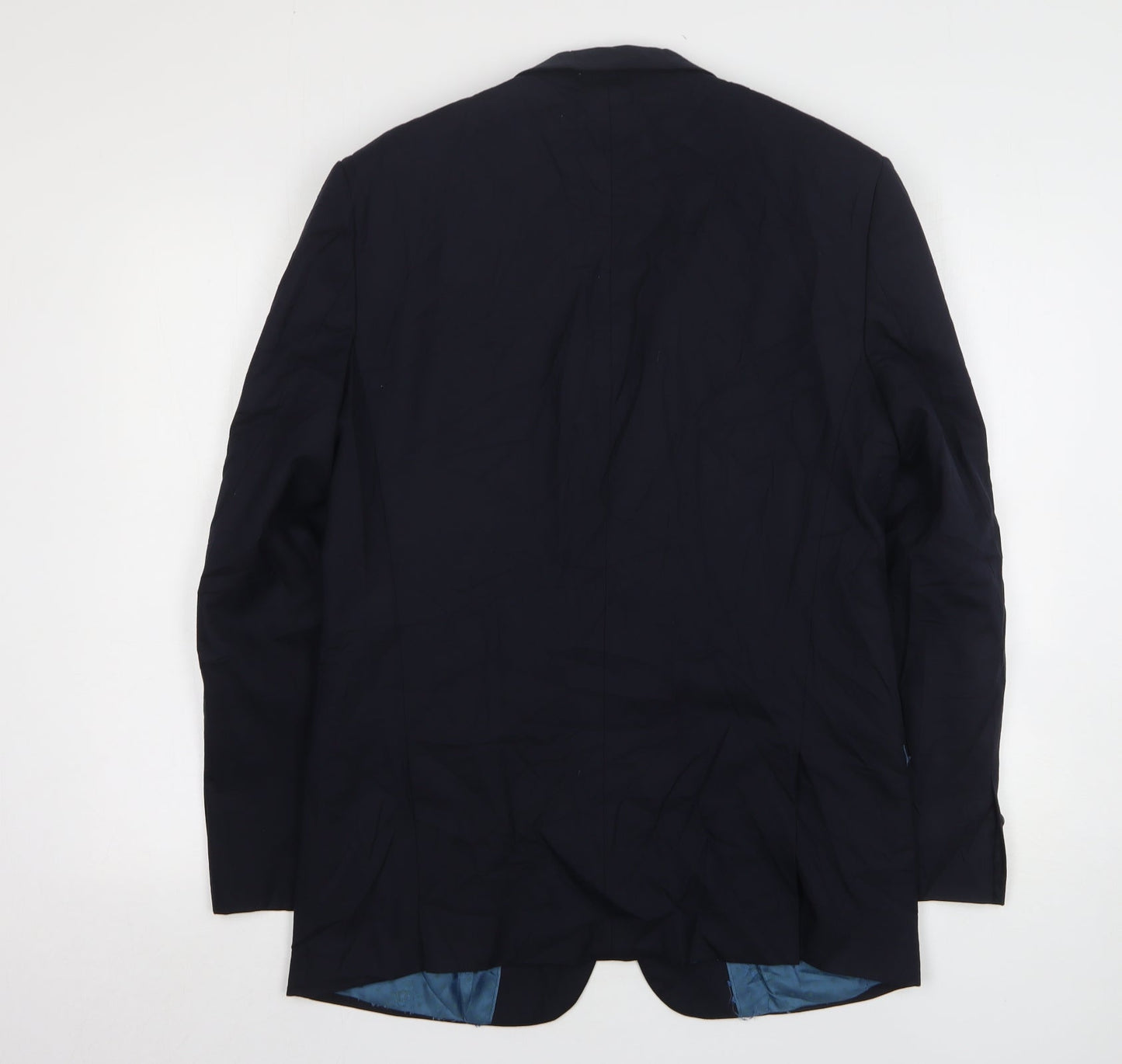 Mens UK Size 40 Steel & Jelly Regular Blue Suit Jacket