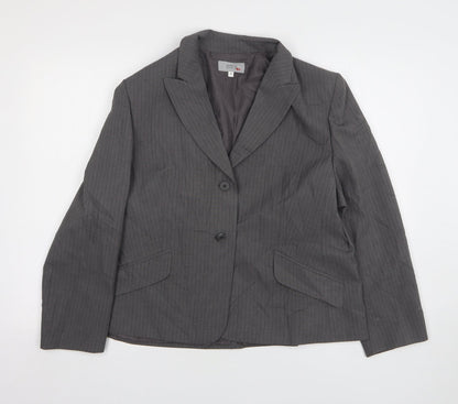 Womens UK Size 18 Marks and Spencer Petites Grey Suit Jacket