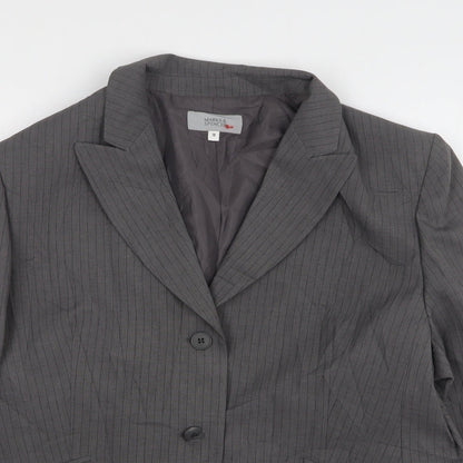 Womens UK Size 18 Marks and Spencer Petites Grey Suit Jacket