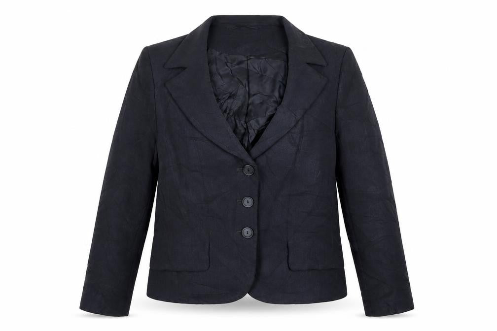 Alex & CO Womens Grey Triacetate Jacket Suit Jacket Size 14