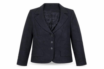 Alex & CO Womens Grey Triacetate Jacket Suit Jacket Size 14