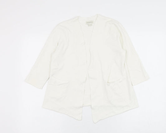 Womens UK Size 12 Monsoon White Cape Jumper