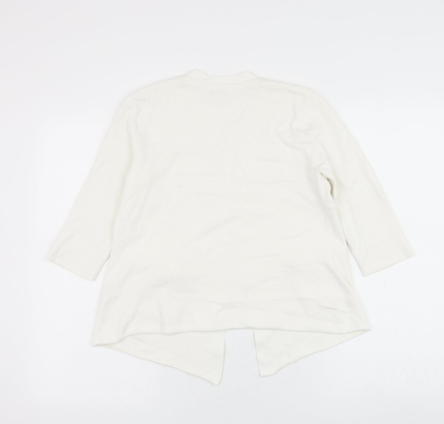 Womens UK Size 12 Monsoon White Cape Jumper
